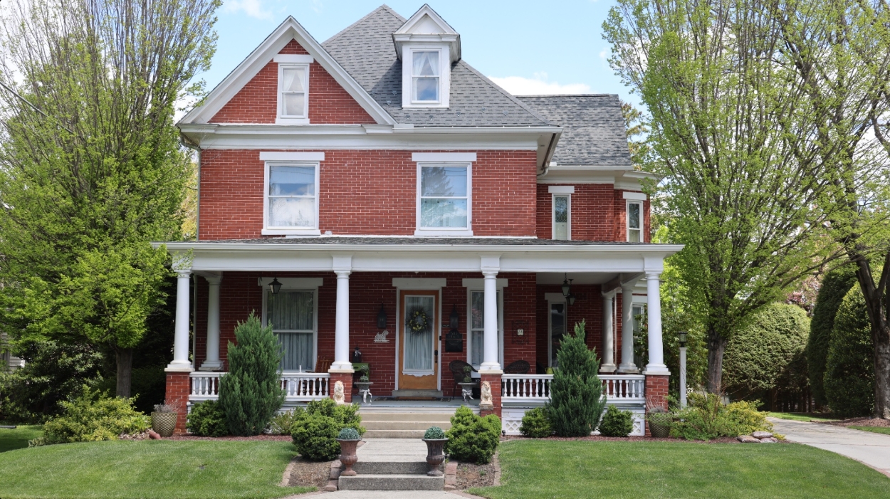 Before & after — Main Street facade